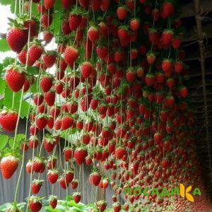 Клубника ампельная Анастасия купить по цене от 370р. в интернет-магазине «Посадика» с доставкой почтой в в Чайковскийе и по всей России – [изображение №1].